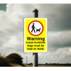 Safety First Display LTD Warning loose livestock dogs must be