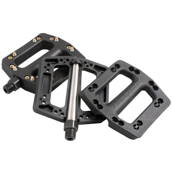 ODYSSEY JC/PC Plastic Pedals, 9/16-Inch, Black