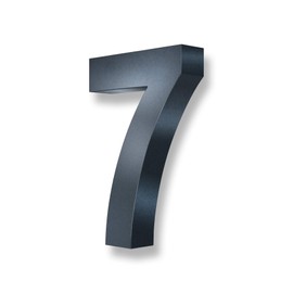 Metzler 3D House Number Anthracite RAL7016 Stainless Steel Height 20 cm
