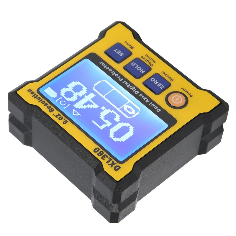 DXL360 Dual Axis Digital Protractor Electronic Inclinometer with Magnetic 100‑240V