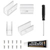 MOLIONS Neon Rope Light Mounting Brackets, Clear Fixing Clips with