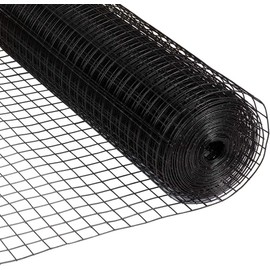 Fencer Wire 16 Gauge Black Vinyl Coated Welded Wire Mesh Size 0.5 inch by 0.5 inch (2 ft. x 50 ft.)