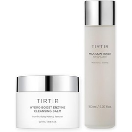TIRTIR End-of-Day Routine - Milk Skin Toner + Hydro Enzyme Cleansing Balm