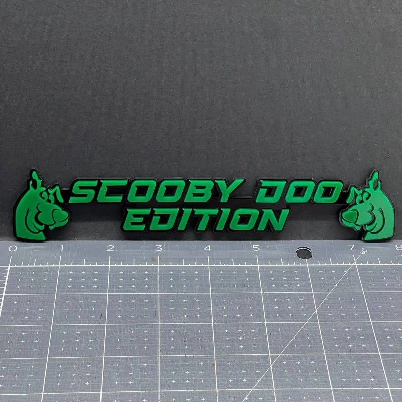 Emblem Badge Scooby Doo Edition Emblem – 3D Multicolor Acrylic