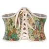 Scarlet Darkness Women's Corset Waist Belts Floral Lace Up Renaissance