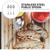 3pcs Stainless Steel Food Serving Spoons Ergonomic Handle and Safe