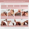 Celebritips Uñas Postizas Decorativas | Polvo De Canela, Uñas Cortas