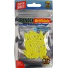 40 Synthetic Maggots Rubber Trout Bait - fluorescent yellow