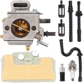 ZAMDOE Carburetor Kit for STIHL MS290 MS310 MS390 029 039 Chainsaw, Replaces # 1128 120 0625, with Air Filter Fuel Line Oil Line Spark Plug
