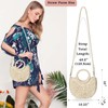 Dailyacc Straw Shoulder Bag For Women Woven Purse Summer Beach