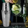 Cocktail Shaker, Stainless Steel Boston Shaker, Engraved Drink Shaker for
