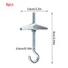 guangyuan Pack of 8 Spring Folding Dowels M4 x 90