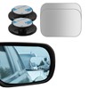 Unifizz 2 pcs Blind Spot Mirrors, 2" Rectangle Ultra-thin Frameless