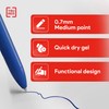 TRU RED Retractable Gel Pens, Medium Point 0.7mm, Blue Ink,