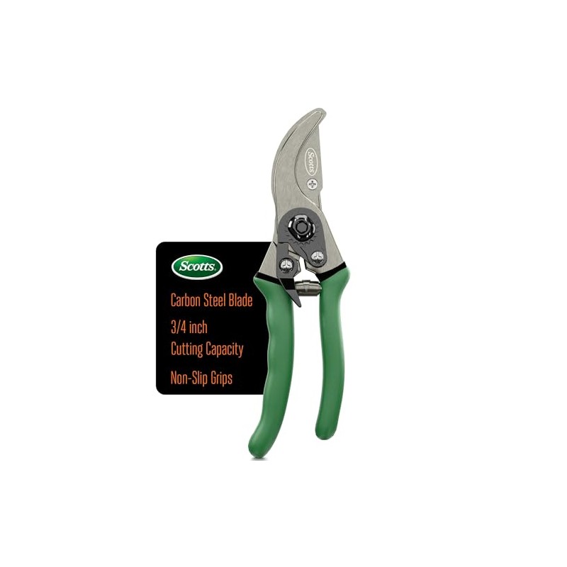 Scotts 8 in. Bypass Pruning Shears – 1/2 in. Cutting