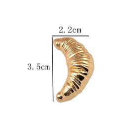 Funny Croissant Enamel Cute Delicacy Decoration Badge Metal Brooch Collar Pin Up Scarf Sweeter Suit Accessories Gift