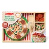 Melissa & Doug Wooden Pizza Play Food Set With 36