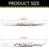 2 PCS Straight and Curved Tip Tweezers Nipper Lash Tweezers