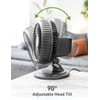 HOLMES BLIZZARD 7" Table Fan, 2 Speeds, 3 Blades, 85°
