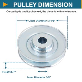 Upgraded MIU800221 M809035 M811702 Transmission Drive Pulley Compatible with John Dee re D120 D150 E180 L110 LA125 X145 100 Series Lawn & Garden Tractors