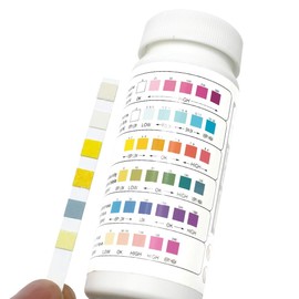 Swimming Pool Test Strips Spa Testing Strips for Hot Tubs PH, Total Chlorine, Free Chlorine/Bromine, Total Alkalinity, Cyanuric Acid, Total Hardness Water Chemistry Tester Kit 50 Count 6-Way