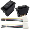 Coufce 2Pcs 5 Pin Car Window Switch, 12V 20A Double