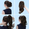 CAISHA 14" Wavy Clip On Ponytail With Butterfly Clip Hairpiece