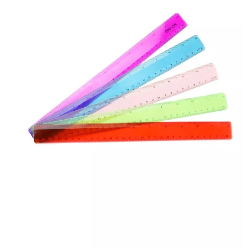 Vaga 5 Regla Escolar Flexible De Plástico Suave 30 Cm