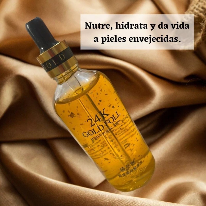 Nat 2x1 Serum Suero De Oro 24k Con Ácido Hialurónico
