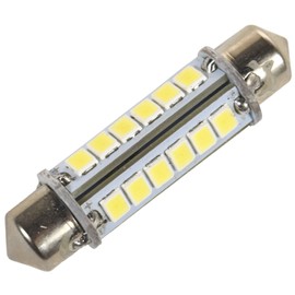 HQRP 360 deg 41mm Festoon 2835SMD 24 LEDs 3W 240 Lumen Bulb compatible with 6411-02B OSRAM / 4231 FLOSSER / 900-631-106-90 VOLKSWAGEN replacement