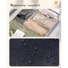 Chakipee Water Resistant Makeup Cosmetic Bag Travel Organizer, black, M