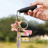 Luzvienzee 2 PCS Alphabet Keychain Initial Letter Keyrings for Women