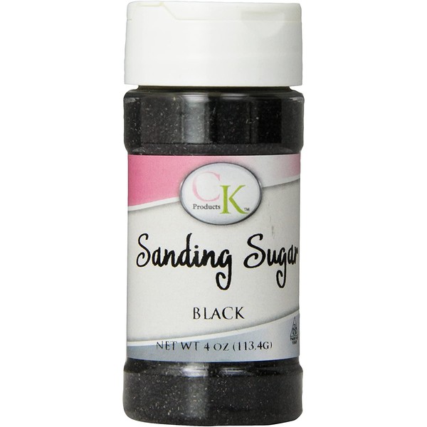 CK Products 4 Ounce Black Sanding Sugar