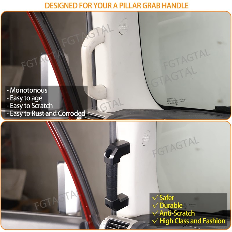 Fgtagtal Car A-Pillar Grab Handle Replacement Compatible with Toyota FJ