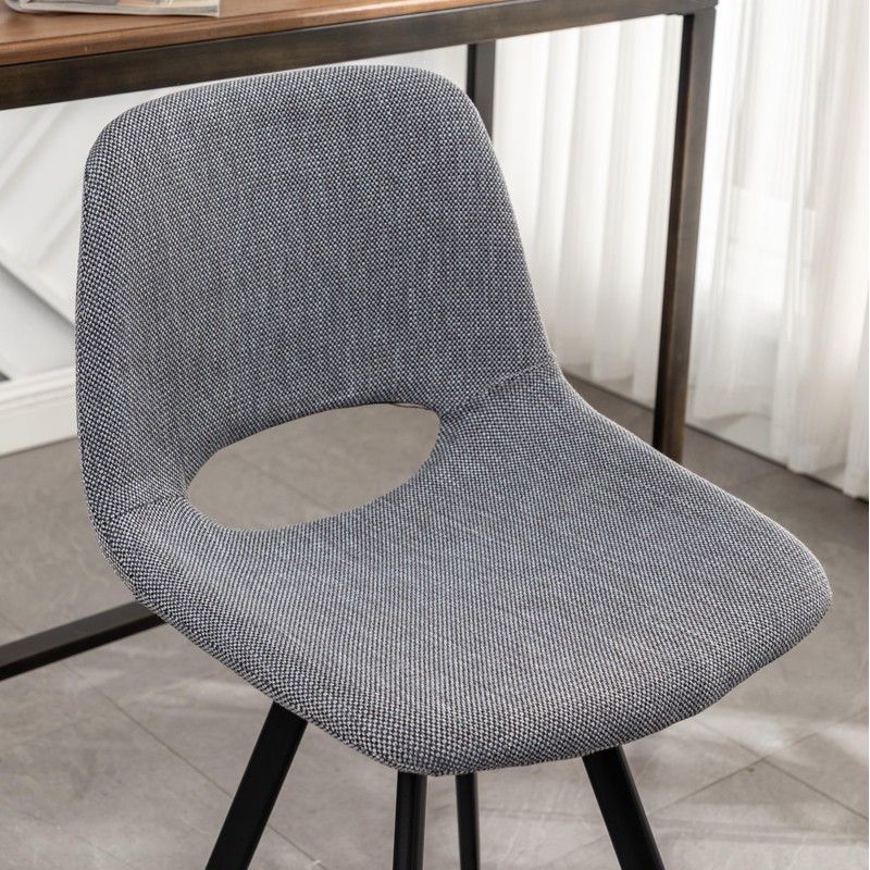 Benicabaly Cozy Set of 2 Gray Counter Height Stools for