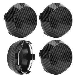 4 PCS Car Wheel Center Hub Cover, Vehicle Rim Hub Caps Accessories, Universal Waterproof Automotive Wheel Protector for Most Cars (Matte Black, Outer 60MM, Inner 56MM)