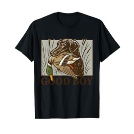 Vintage Dog Good Boy Duck Hunting Labrador Retriever Gift T-Shirt