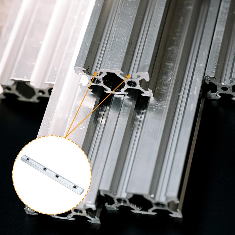 sourcing map 4pcs 20 Series Straight Line Connector 4 Inch