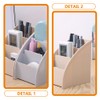 Operitacx 2Pcs plastic organizers white kitchen table desktop makeup organizer