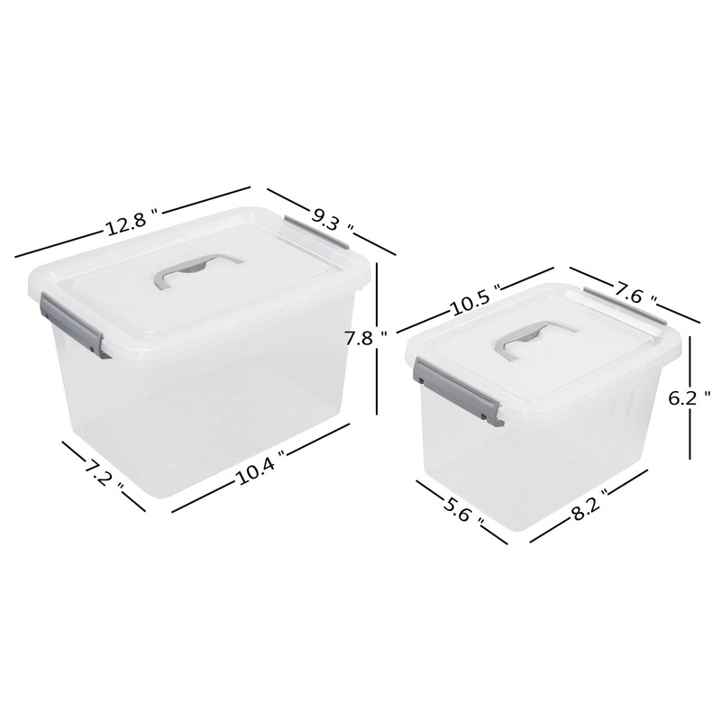 Ggbin Caja de Almacenamiento de 12 Cuartos y 6 Cuartos