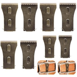 Jindizi 10Pcs Brick Hook Clips Heavy Duty Hanging Clips Brick Clamps Outdoor Brick Hangers Wall Clips Without Drilling for Hanging Outdoor Home Decoration