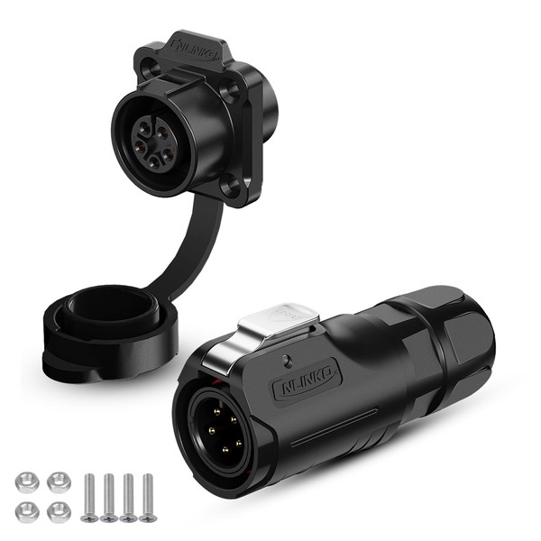 CNLINKO LP-12 Industrial Waterproof Connector IP68 Circular Connector Quick Plugging
