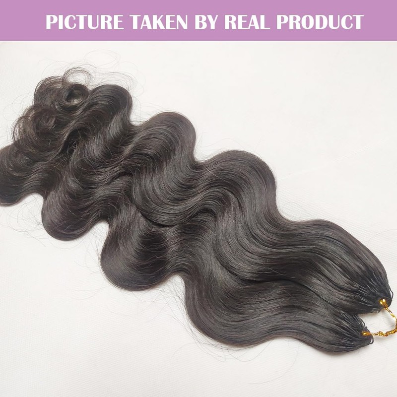 RHEANNA Knotless Pre-Separated Crochet Hair Extensions Human Hair Body Wave