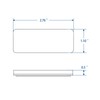 MFC PRO Rectangular Safety Stick-on Reflector Truck Trailer Warning Reflective