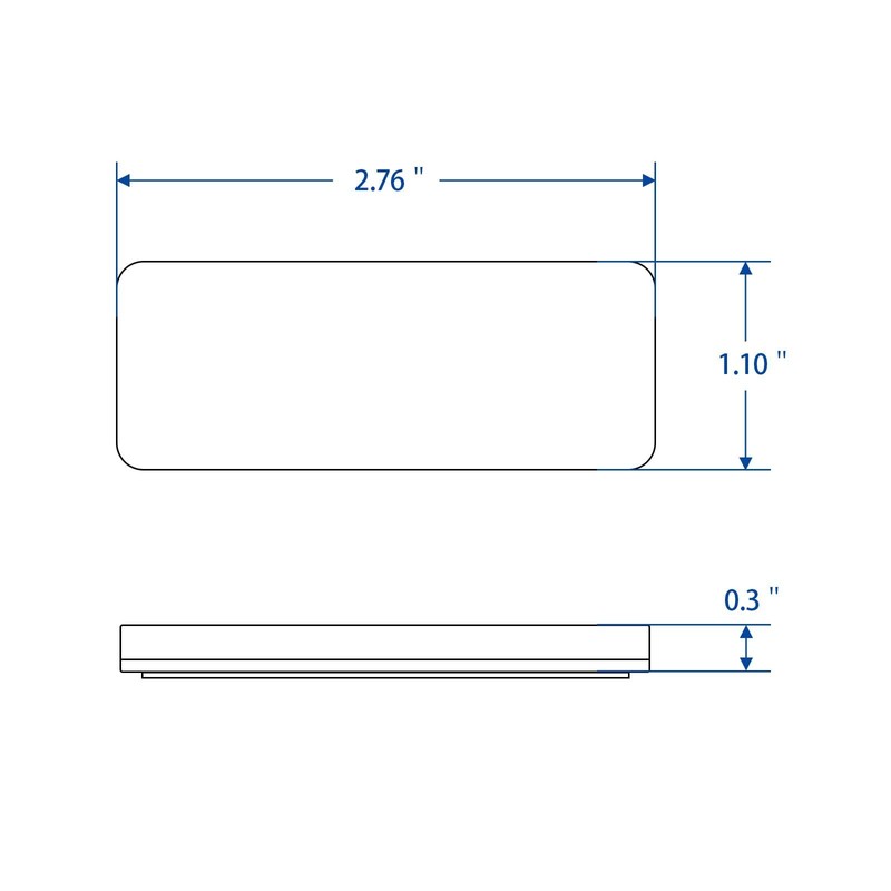MFC PRO Rectangular Safety Stick-on Reflector Truck Trailer Warning Reflective