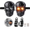 Motorcycle Turn Signals Led Skull Blinkers 10mm Screw Indicator Light