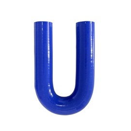Haturmyko 180 Degree U Bend Shape Silicone Coupler Hose 1.5" ID (38mm) 4-Ply Reinforced Universal Silicone Elbow Pipe for Intake Hose Radiator Turbo Coupling Blue