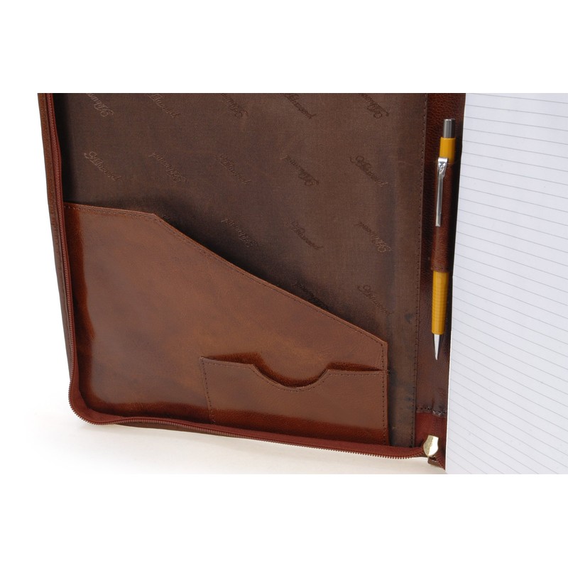 Ashwood - Men's Leather A4 Zip Conference Folder - Presentation