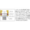 3/8 (9.5 mm) Sq. nattogurippuekusutoradyi-pusoketto