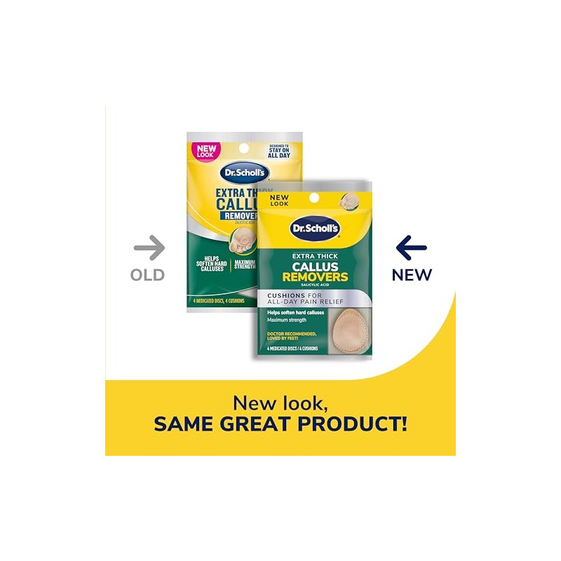 Dr. Scholl's Extra Callus Removers, Extra Thick Pads, 4 CT